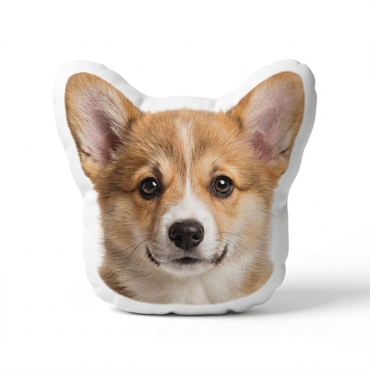 Soft Outline Pet Face Pillow